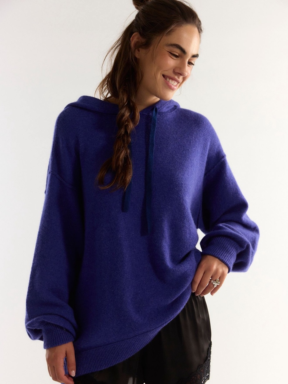 Free People Keep A Secret cashmere hoodie